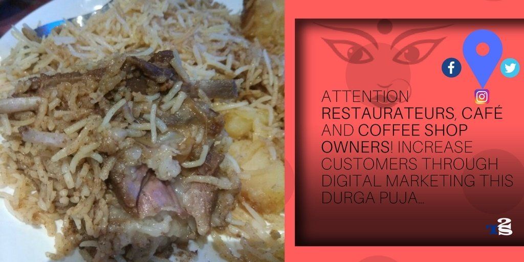 Attention Restaurateurs, Café and Coffee Shop Owners! This Durga Puja Increase Footfall through Digital Marketing