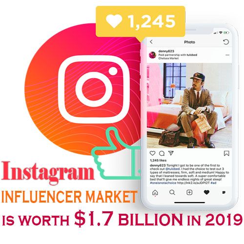 Instagram influencer market is worth $1.7 billion in 2019