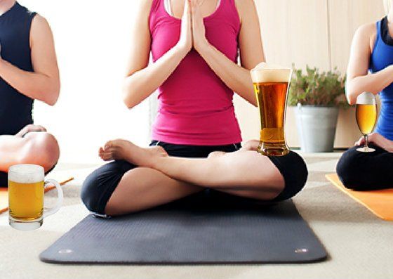 Beer Yoga- The Coolest Way to Stay Healthy in This Summer