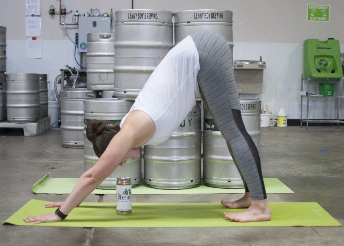 downward-facing-beer yoga